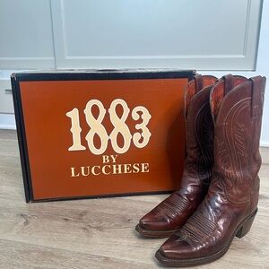 Lucchese Rich Brown Western Boots